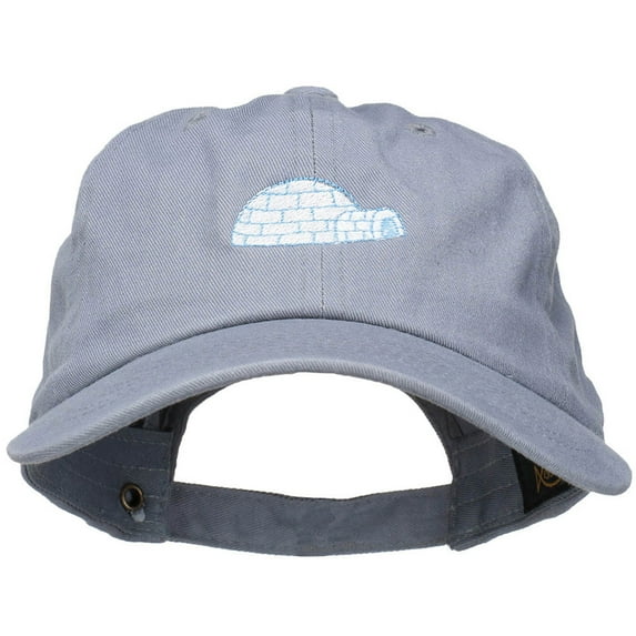 Igloo Embroidered Unstructured Washed Cap - Grey OSFM