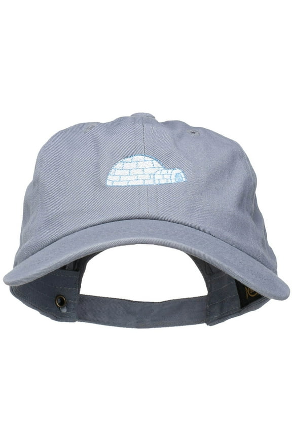 Igloo Embroidered Unstructured Washed Cap - Grey OSFM
