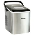 thumbnail image 1 of Igloo Handled Automatic Ice Machine Self Cleaning Countertop Ice Maker with Scoop, Stainless Steel, 1 of 9