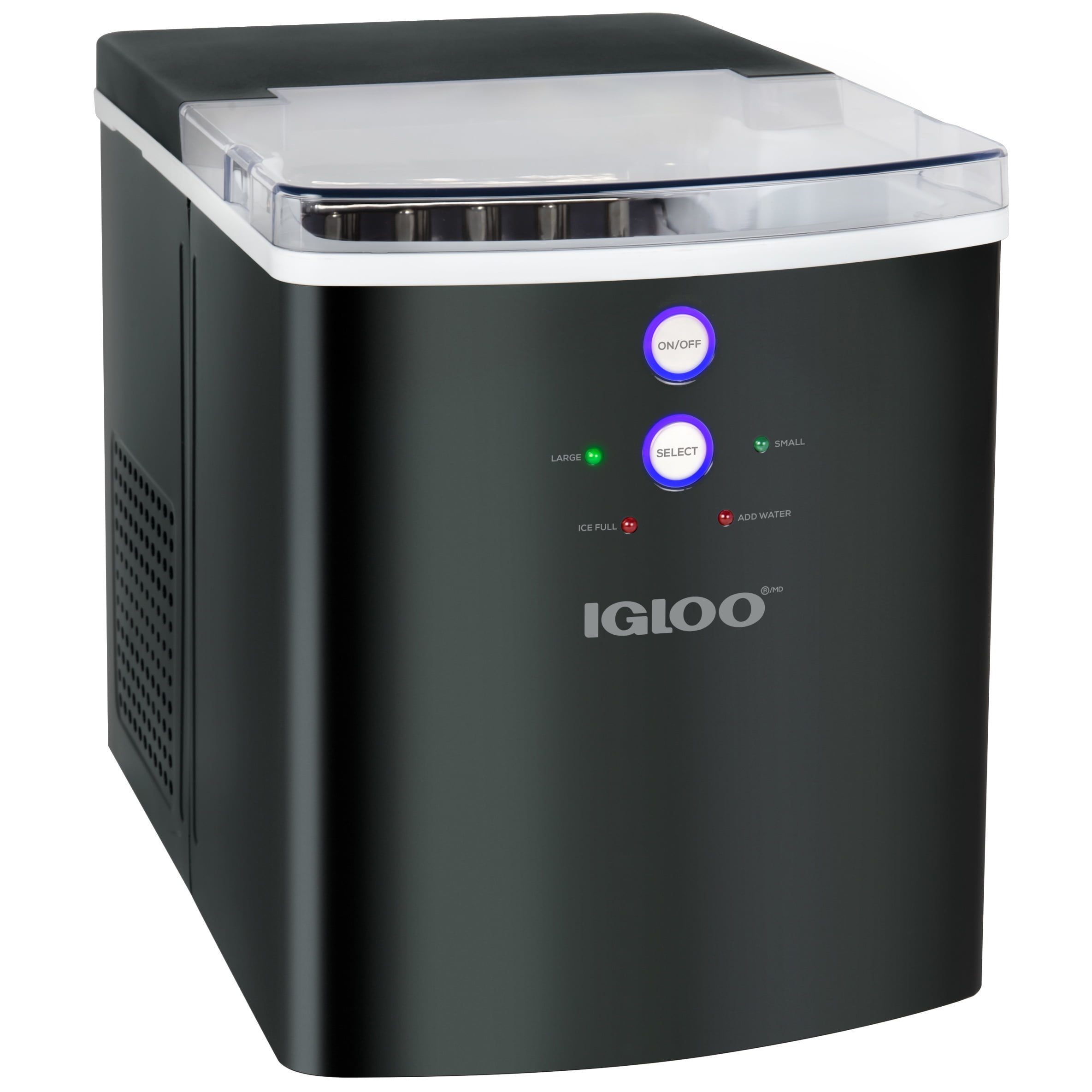 Igloo ICEB33BS Large-Capacity Automatic Portable Electric Countertop Ice Maker Machine