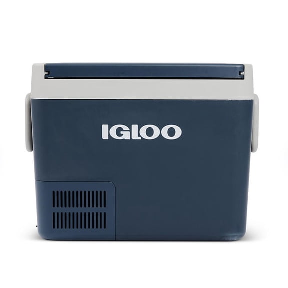 Open Box Igloo ICF40 41QT Iceless Electric Compressor Cooler W/Protective Cover, Rugged Blue
