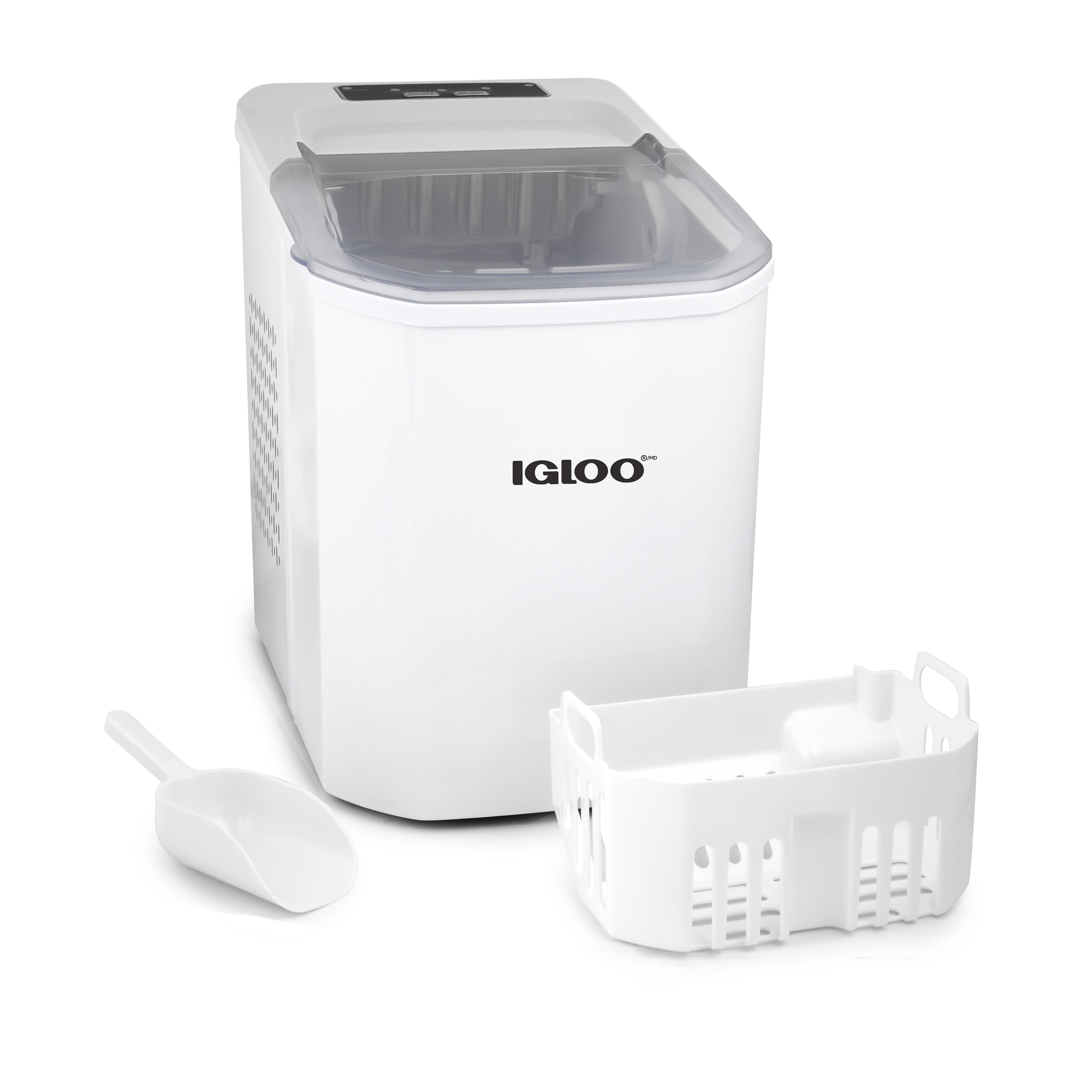 Igloo IGLICEBSCGSN26WH Automatic SelfCleaning 26Pound Ice Maker