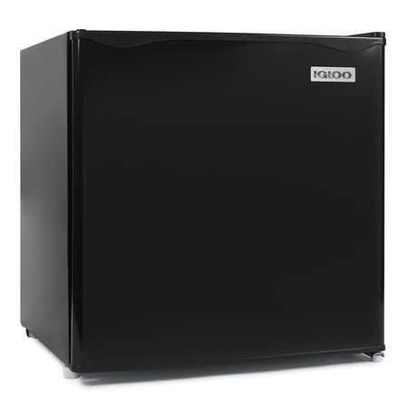 Igloo 1.6 cu. ft. Single Door Refrigerator with Freezer, Black