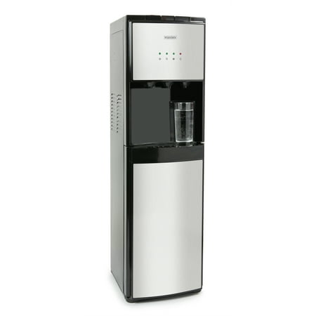 Igloo Water Cooler, Bottom-Load Water Dispenser for 3-5 gal Bottles with Removable Dip Tray, Stainless