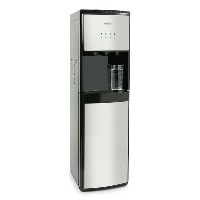 Igloo Water Cooler, Bottom-Load Water Dispenser for 3-5 gal Bottles with Removable Dip Tray, Stainless