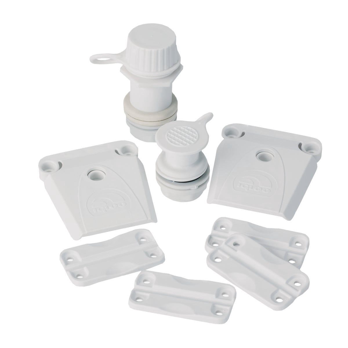 Igloo Ice Chest Universal Parts Kit - Cooler Repair Accessory - White — Residential Use, Standard Application