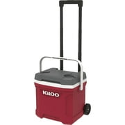 Igloo Latitude 16 QT Roller Cooler - Red/Meteorite