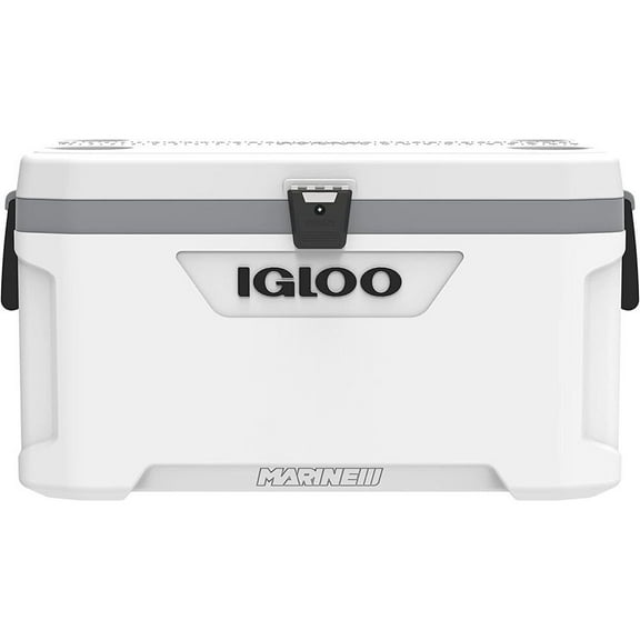 Igloo Latitude Marine Ultra Cooler 70 Qt - Holds 85 Cans - 70 Quart White