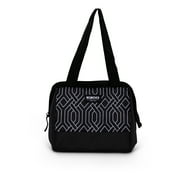 Igloo Leftover Polyester Lunch Tote Cooler, 9 Can Capacity, Black and White