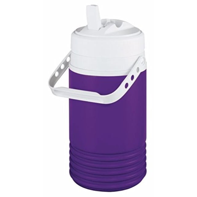 Igloo Legend Beverage Jug, 1/2 Gallon, Purple/White, Portable and