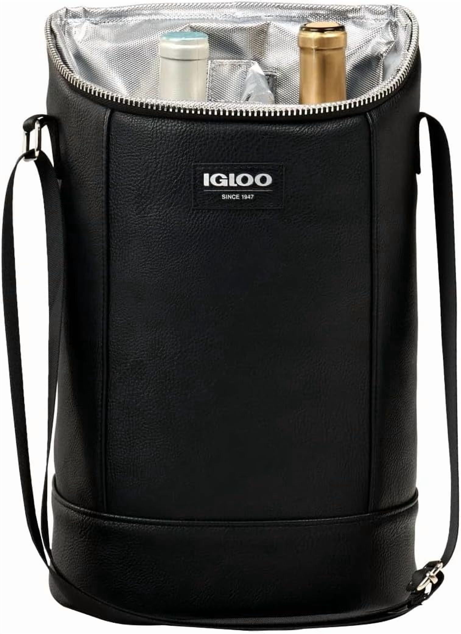Igloo Luxe Collection Beverage Tote, MaxCold Insulation, Removable Divider, Metallic Liner