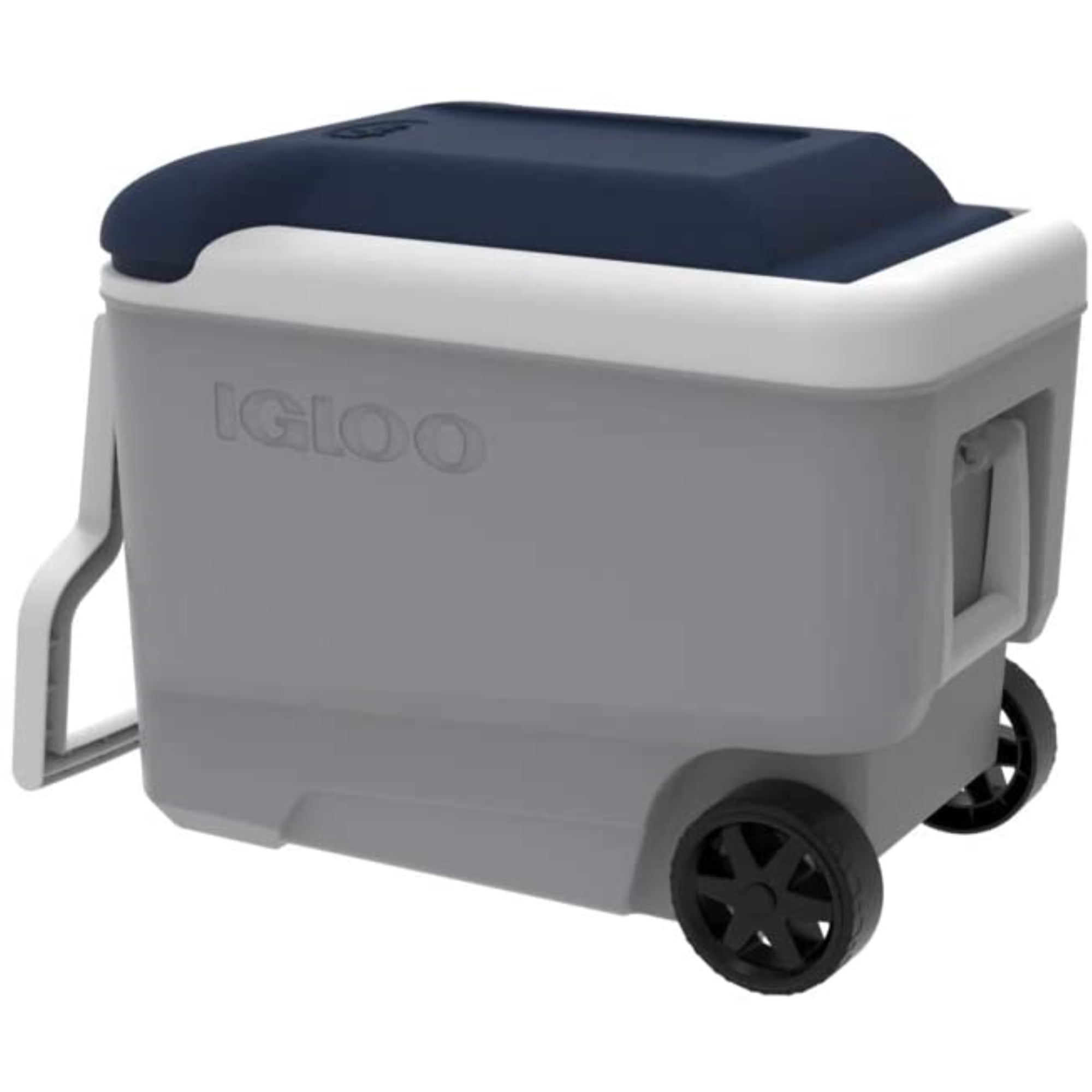 Free Shipping! Igloo MaxCold 40 Roller Cooler, Ash Gray - Technical View