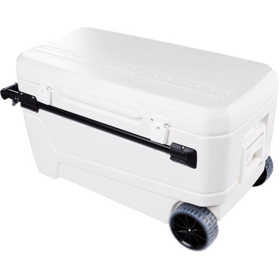 Igloo MaxCold Glide Coolers 110 QT, Insulated Portable Rolling Cooler with Soft Ride Wheels, 168 Can Capacity, Leak-Proof, 5-day Ice Retention