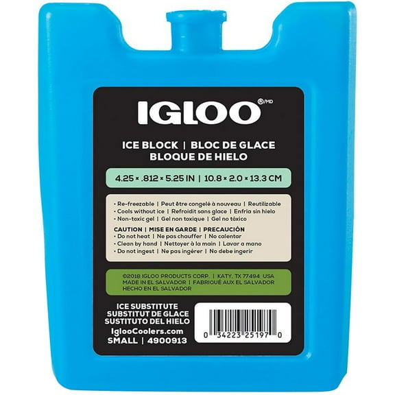 Igloo MaxCold Small Ice Freeze Block, Blue