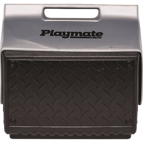 Igloo Playmate 13-Inch Black Ice Chest, Molded-In Handle, Tent-Shaped Lid with Side Button Release