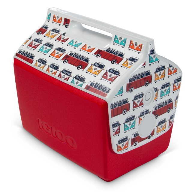 Igloo Playmate Classic 14 qt. VW Bus Repeat Ice Chest Cooler Red