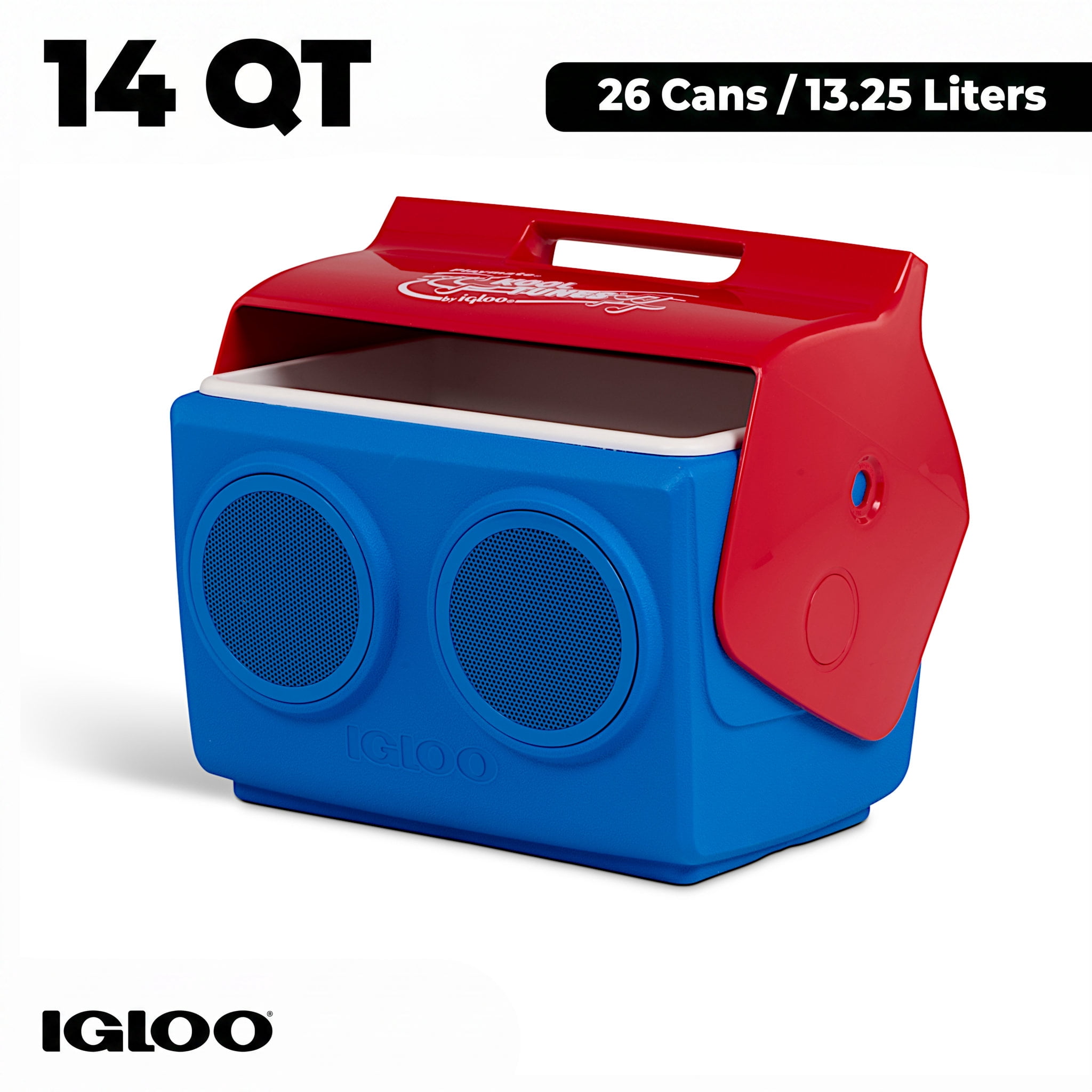 Igloo Playmate KoolTunes 14 QT Hardsided Cooler with Built-In