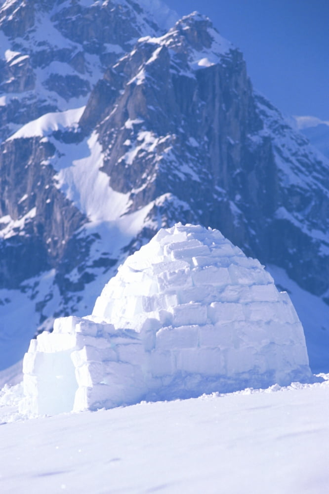 Igloo Ruth Amphitheater Day Scenic Alaska Range Interior Canvas Art - Jeff Schultz Design Pics (11 x 17)