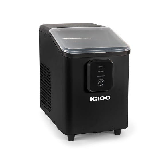 Igloo Automatic Ice Machine, Self-Cleaning Countertop Ice Maker with Ice Scoop and Basket, Black