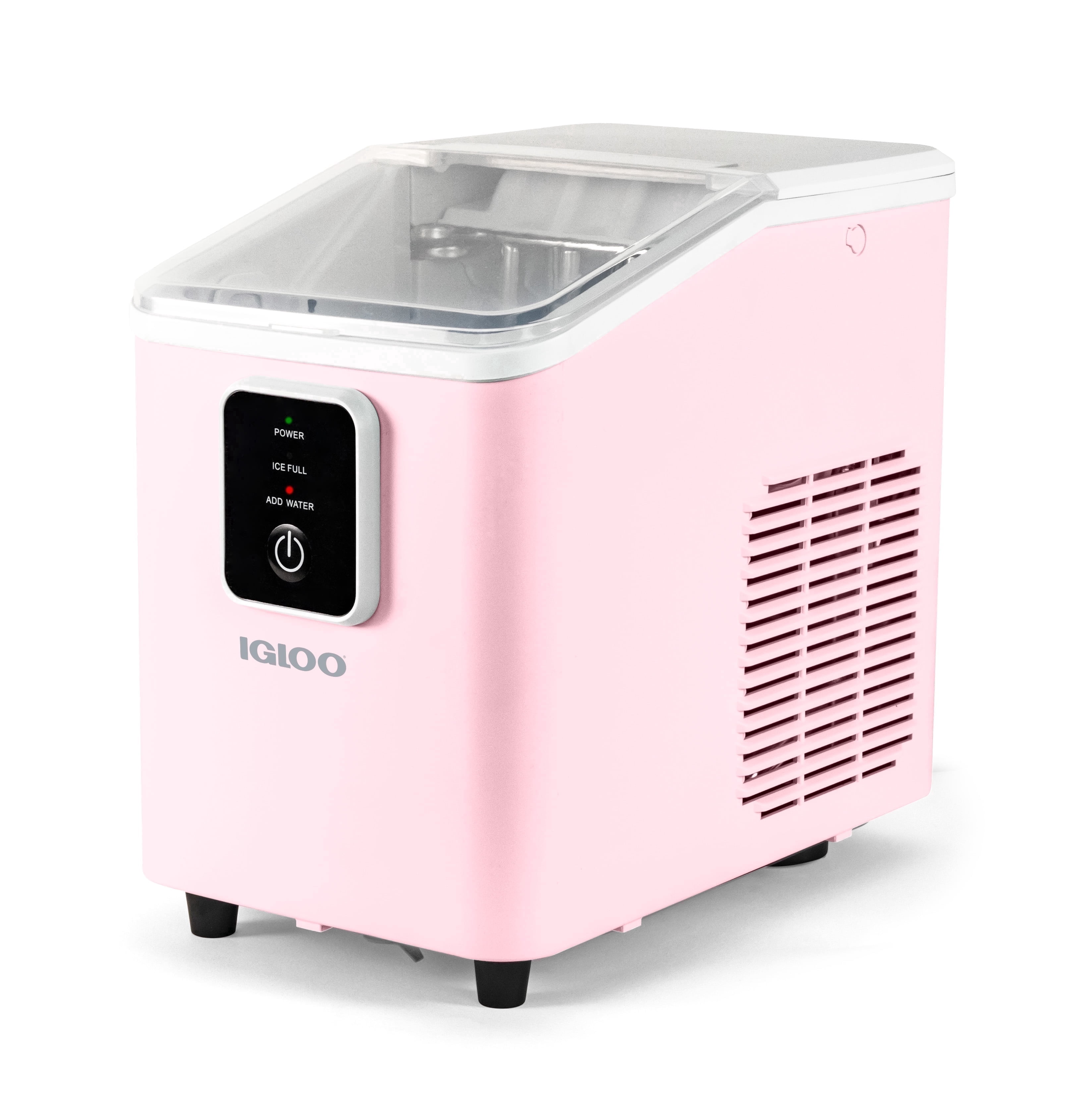 Igloo Countertop Ice Maker, Automatic Self-Cleaning Ice Maker Machine with Ice Basket and Scoop, Pink