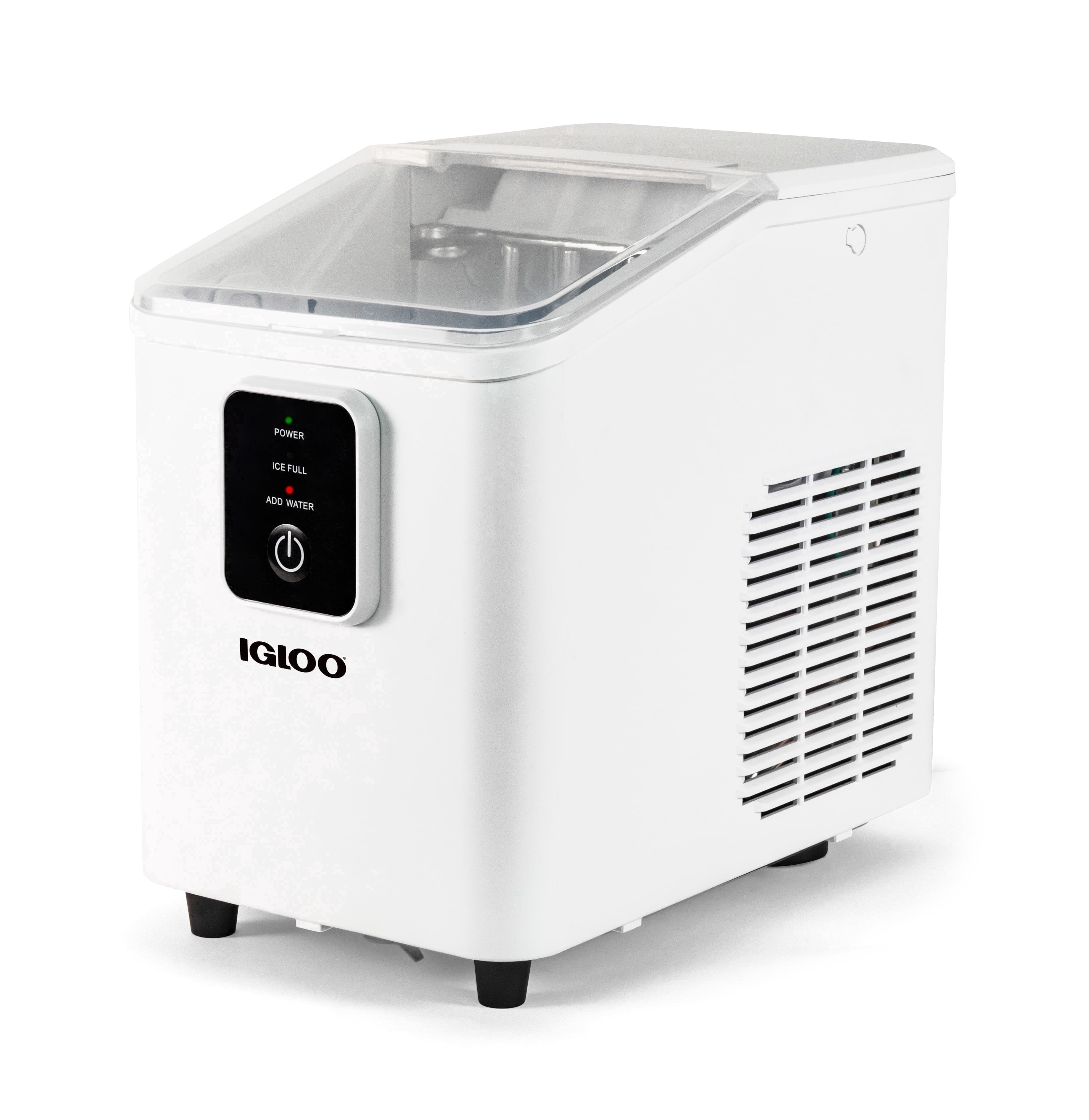 Igloo Countertop Ice Maker, Automatic Self-Cleaning Ice Maker Machine with Ice Basket and Scoop, White