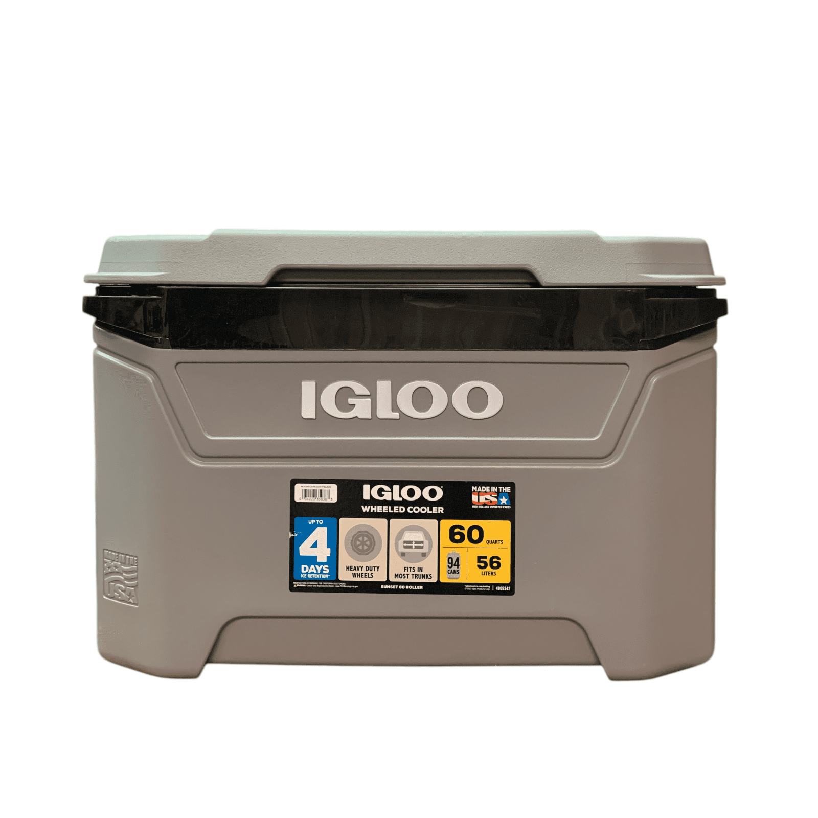 Igloo Sunset 60Qt Rolling Cooler & Extendible Tow Handle