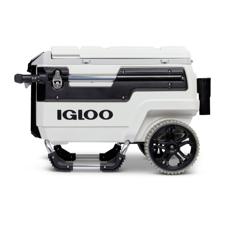 Igloo Trailmate Marine 70 Wheeled Cooler, White and Black