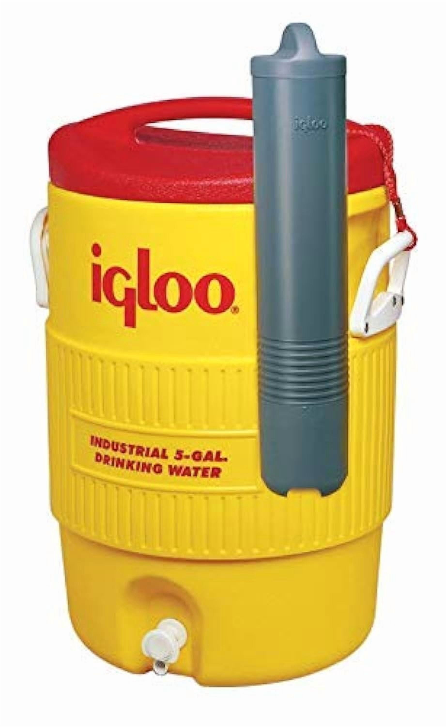 Igloo Water Cooler W/Cup Dispenser 5 Gal White — Residential Use, Standard Application