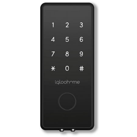 igloohome - 2S Smart Lock Bluetooth Retrofit Deadbolt with App/Keypad/Electronic Guest Key Access - Metal Gray