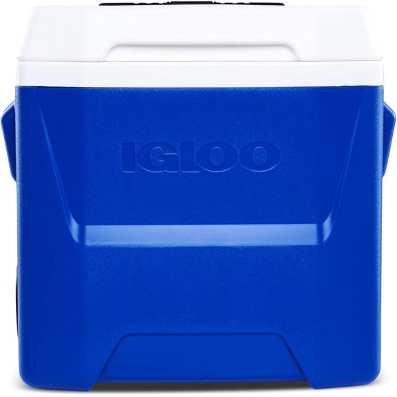 Igloos Cooler Hard-Sided Ice Chest, Insulated Portable Cooler, Heavy-Duty, Leak-Resistant Lid, Lightweight Ergonomic Handle