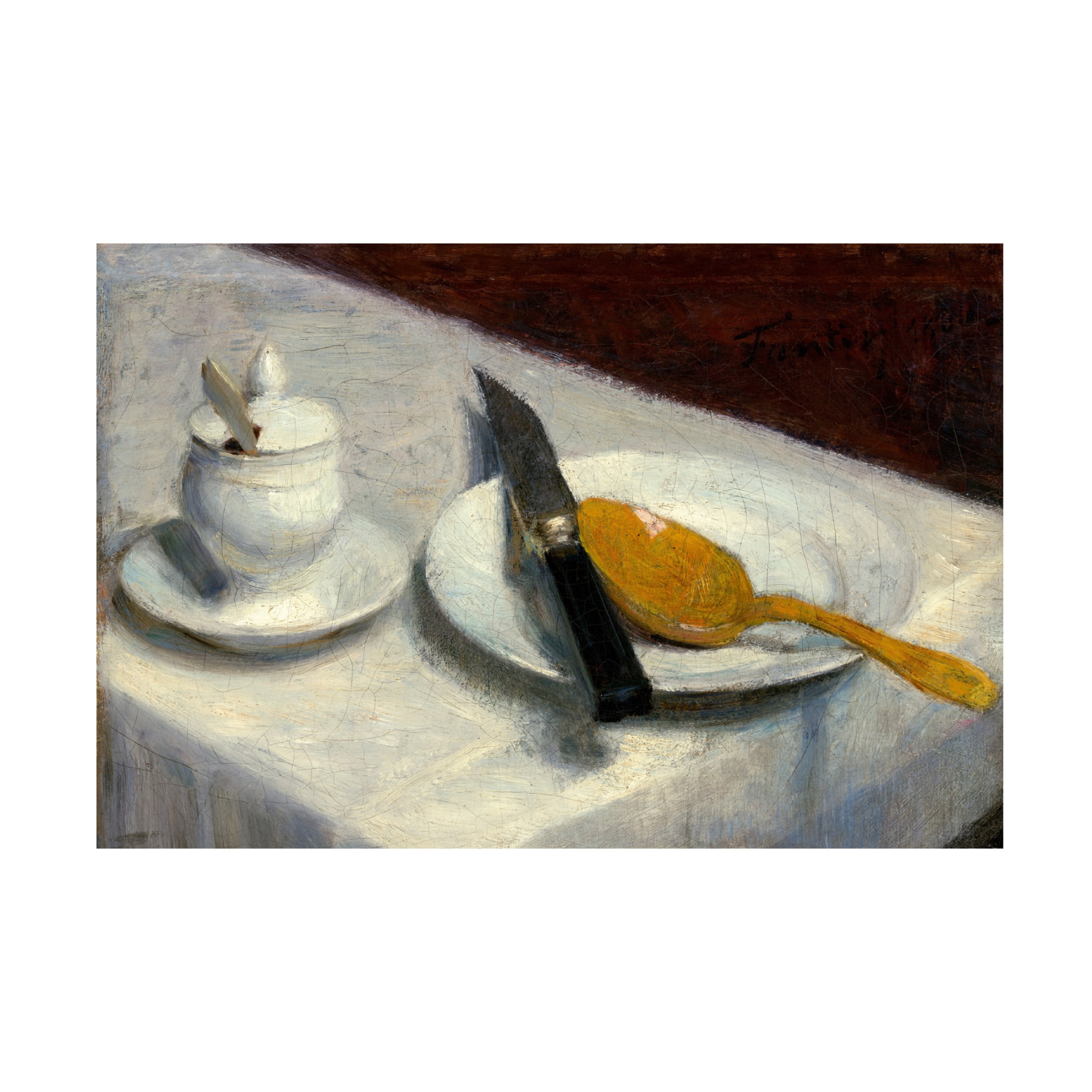 Ignace Henri Jean Fantin-Latour 'Still Life with Mustard Pot, 1860' Canvas Art - 19 x 12 Inches