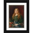 thumbnail image 1 of Ignace Spiridon 13x18 Black Ornate Wood Framed Double Matted Museum Art Print Titled - Young Woman in Historical Costume, 1 of 5
