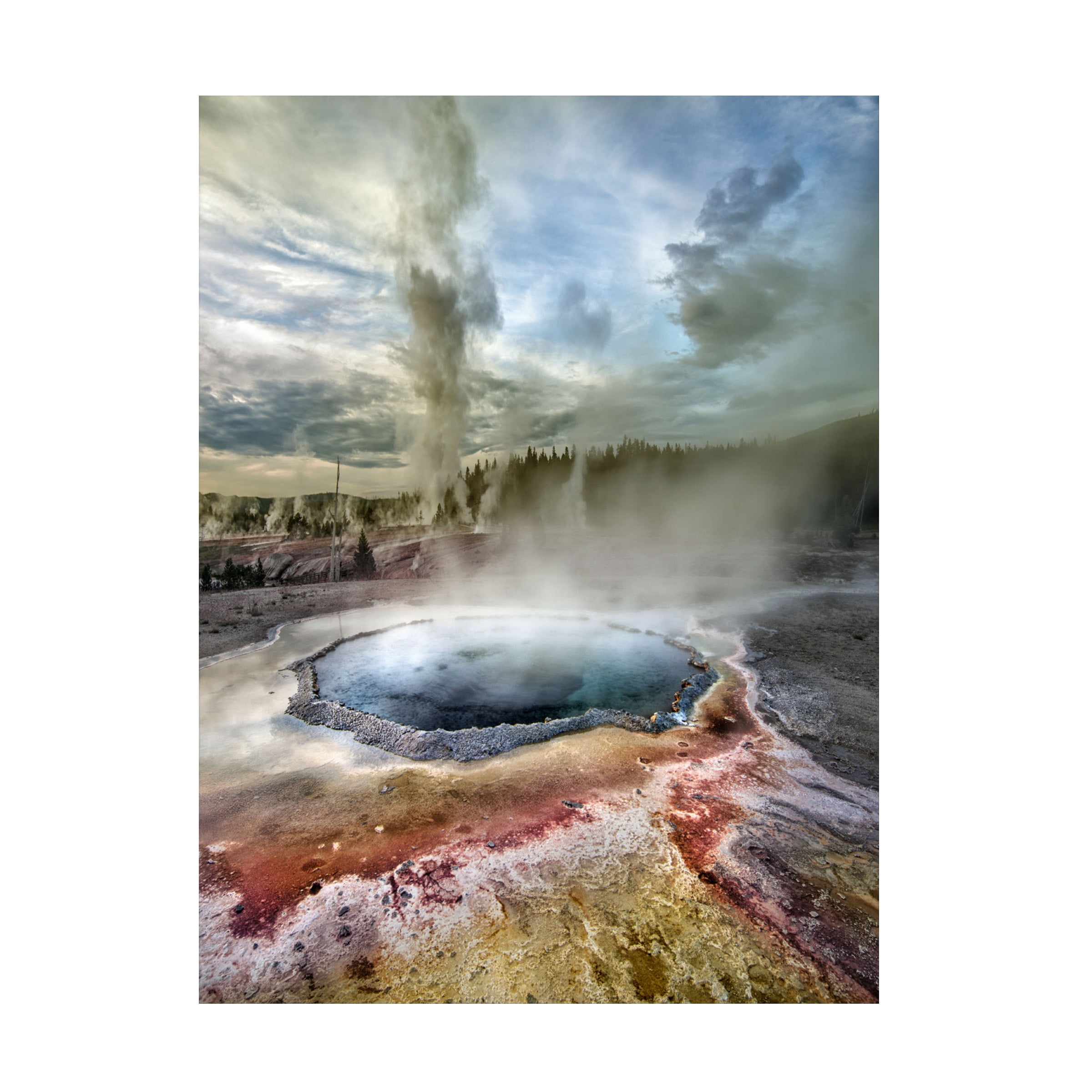 Ignacio Palacios 'Grand Geyser Eruption' Canvas Art