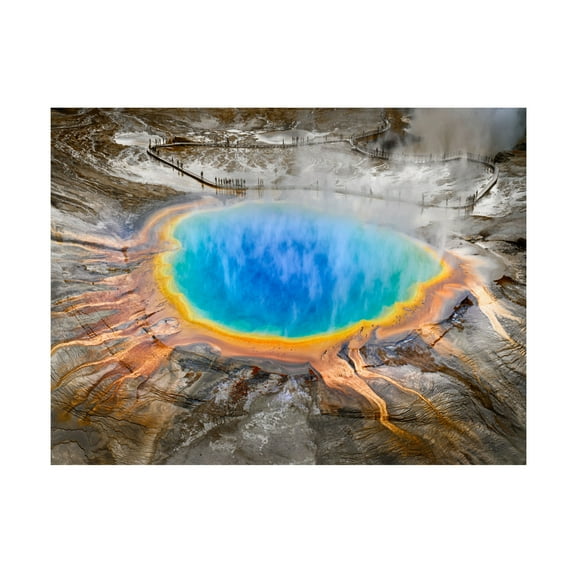 Ignacio Palacios 'Grand Prismatic Spring' Canvas Art