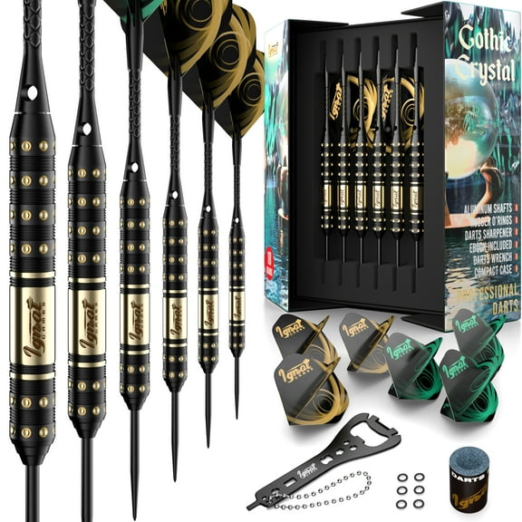 Ignat Games 18g Darts Metal Tip Set 6 Professional Darts with Stylish Case