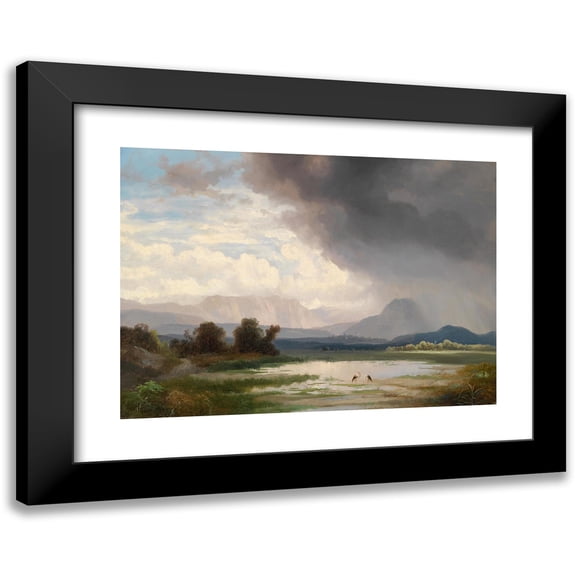 Ignaz Raffalt 24x18 Black Modern Framed Museum Art Print Titled - Caravan Landscape