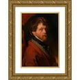 thumbnail image 1 of Ignaz Umlauf 11x14 Gold Ornate Wood Frame and Double Matted Museum Art Print Titled - Self -Portrait Ignaz Circulation (Around 1850), 1 of 4
