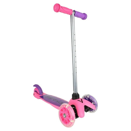 Ignight 3 Wheel Pink Scooter with Light-up Wheels and Frame, for Kids Ages 3+