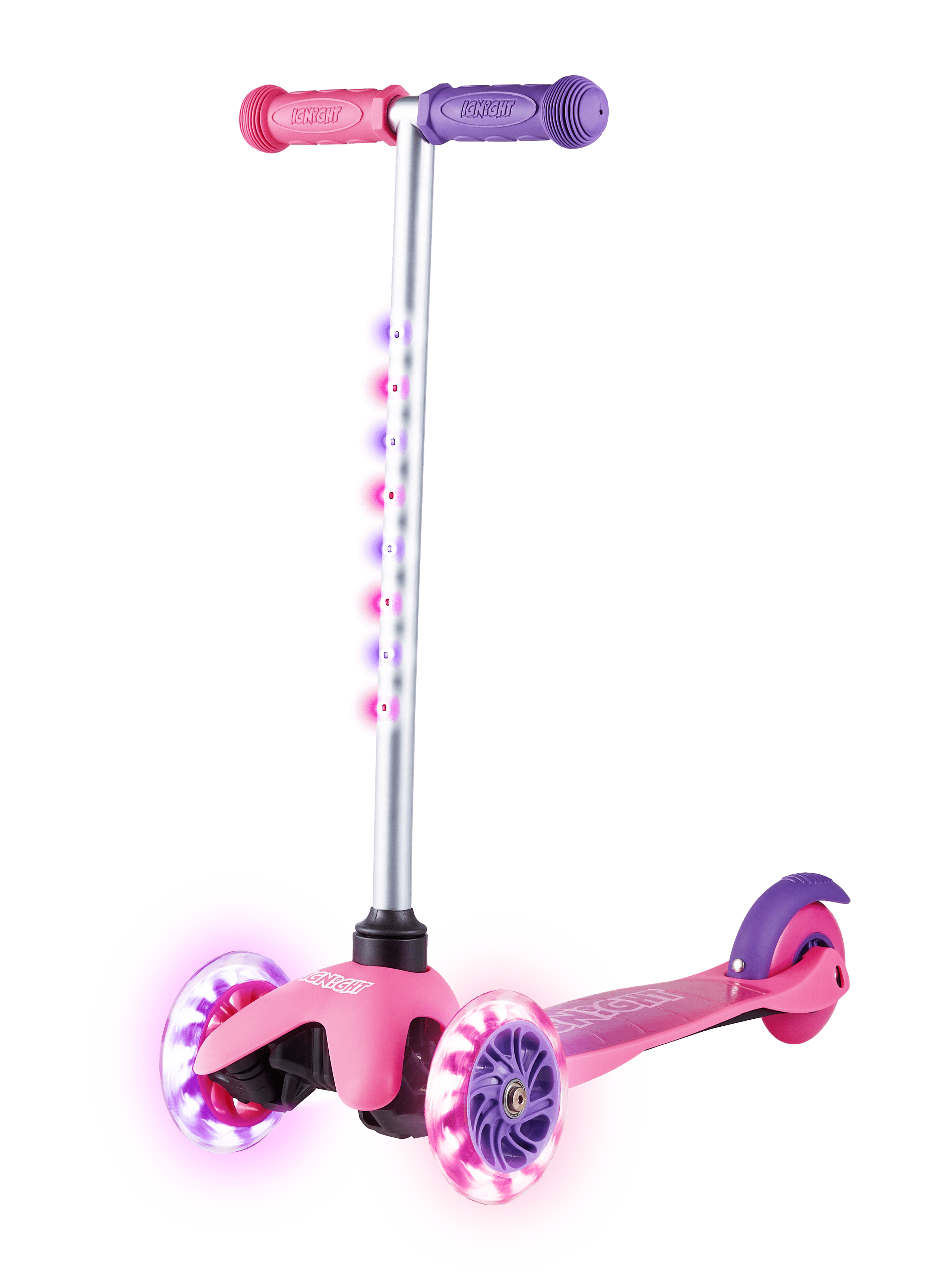 psykologi betale budget Ignight 3 Wheel Pink Scooter with Light-up Wheels and Frame, for Kids Ages 3+  - Walmart.com