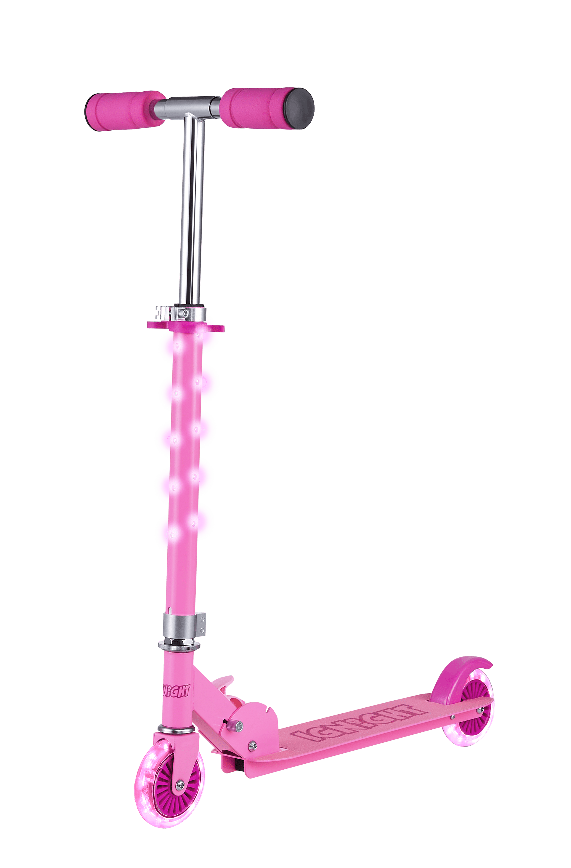 Full light up store pink scooter