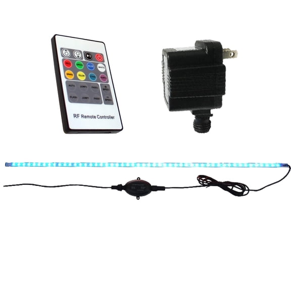 Ignite Landscape Lighting 36" Color Changing Spillway Light Bar with 6-Watt Transformer and Remote for Landscape Lighting, Ponds, and Water Features - ILB36CC