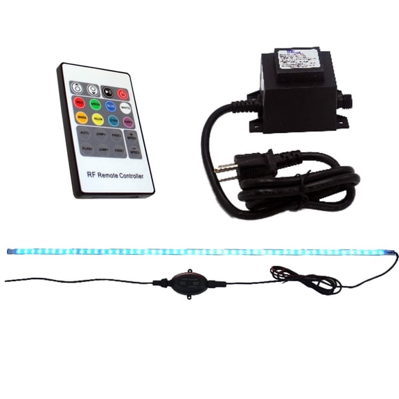 Ignite Landscape Lighting 60" Color Changing Spillway Light Bar with 12-Watt Transformer and Remote for Landscape Lighting, Ponds, and Water Features - ILB60CC
