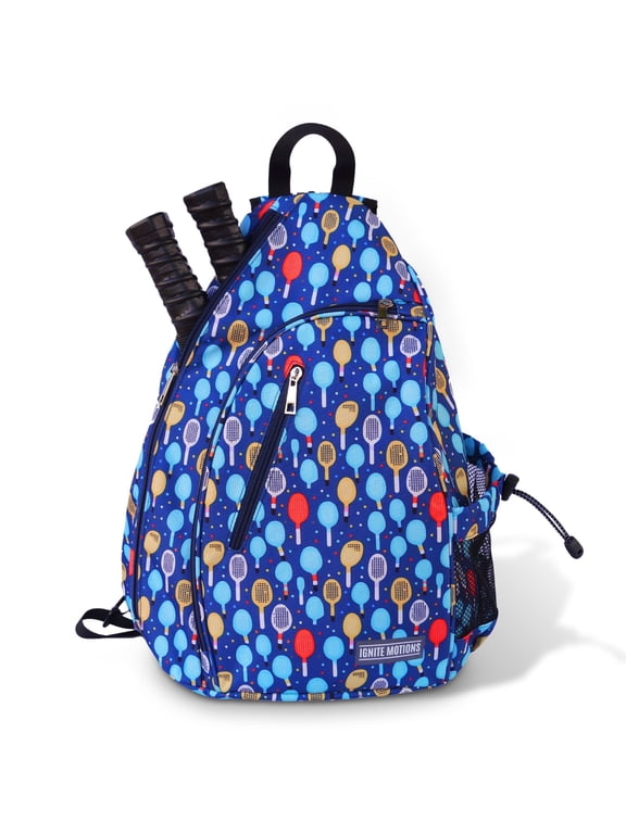 Pickleball Sling Bag for Women and Men - Backpack with Fence Hook - Crossbody - Waterbottle Holder
