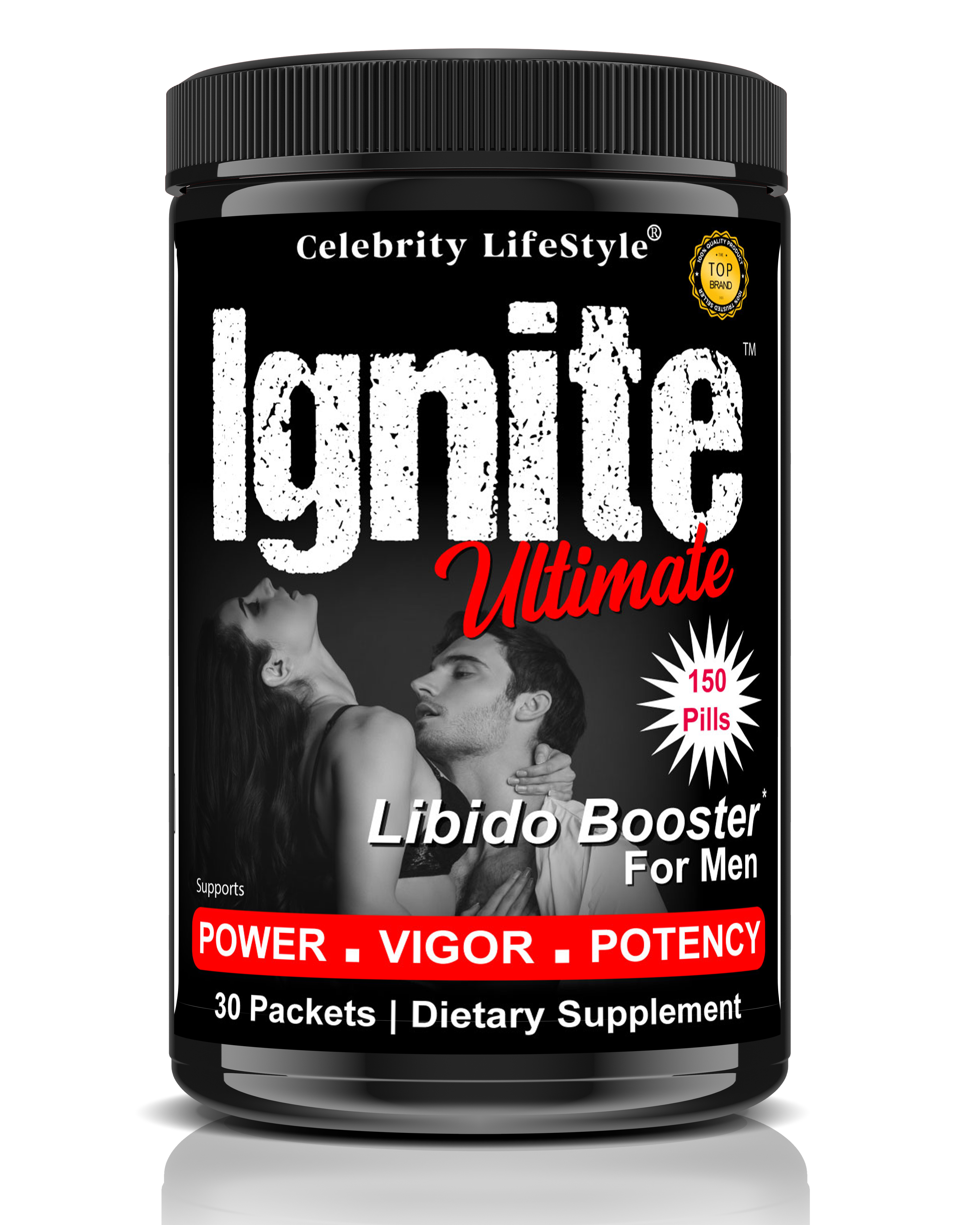 Ignite Ultimate Testosterone Booster for Men, 3X Strength, Male Enhancing Supplement, Drive