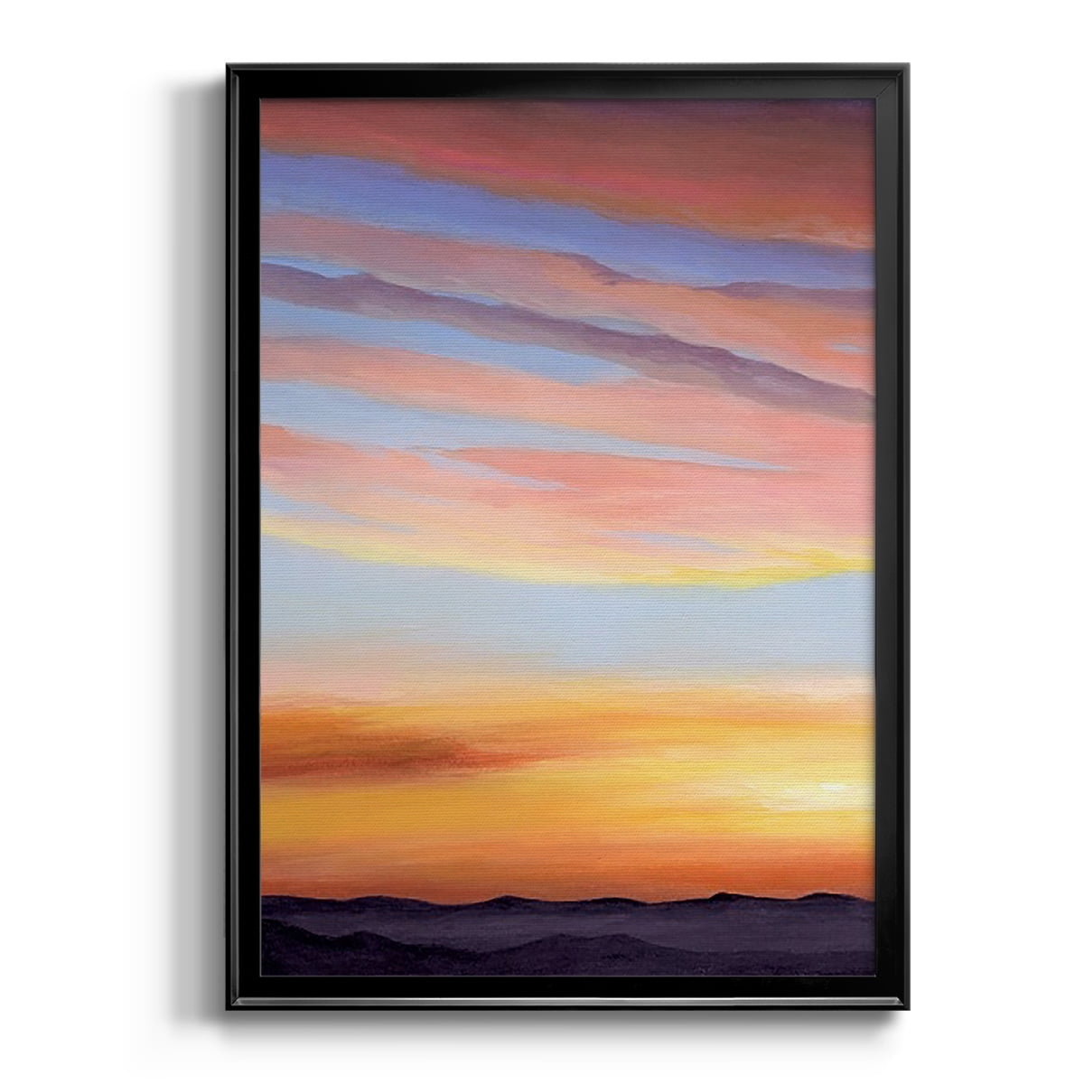 Ignited Dusk I Premium Framed Print - Ready to Hang