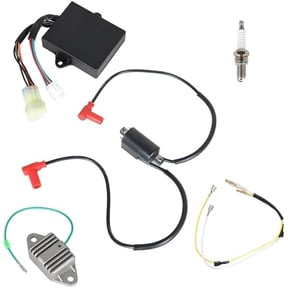 Igniter CDI Box, Ignition Coil, Regulator and Spark Plug Kit Replacement Compatible with Yamaha Banshee 350 YFZ350 19972006, Electrical System Support for ATV Riding and Maintenance