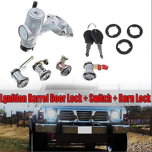 Ignition Barrel Door Lock + Switch + Barn For Nissan Patrol GQ Y60 1988