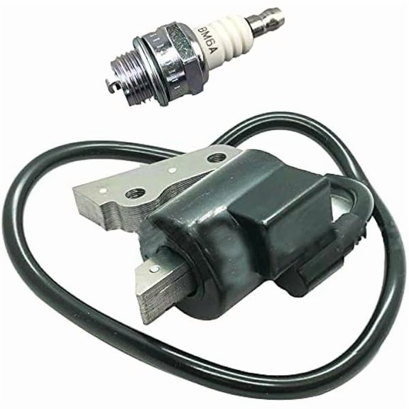 Ignition Coil 21171-2112 21171-2167 with BM6A Spark Plug for John Deere Engine, Compatible with FA210 FA210D FA210R FA310A Walk-Behind Mowers