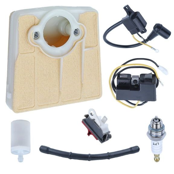 Ignition Coil Air Fuel Filter Line For Husqvarna 61 66 266 w On-off Switch Kit