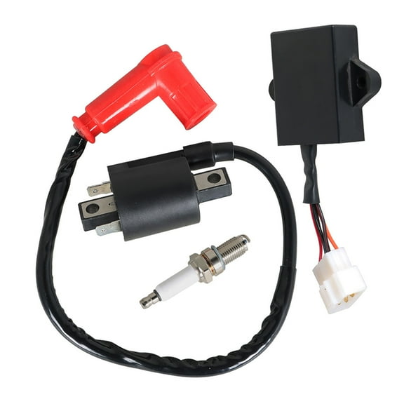 Ignition Coil CDI Ignitor Spark Plug Kit Fit for Yamaha G9 1990-1995 Gas Golf Cart J38-82310-20-00 99999-02368-00 BR4-ES000-00-00